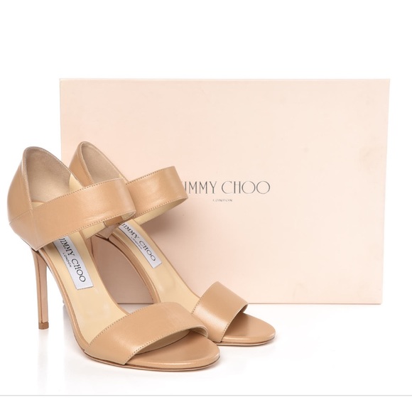 Jimmy Choo Shoes - JIMMY CHOO Tallow Kid Leather Sandals 8.5♥️♥️38.5
